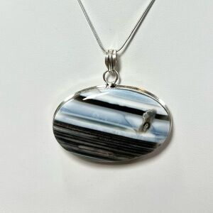 Owyhee Opal Large Oval 925 Gemstone Pendant
